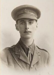 Young man in a military uniform.