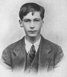 Young man in a suit.