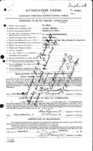 A typed document completed using a typewriter. It provides personal information for Arthur Newman.