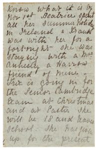 A handwritten letter 