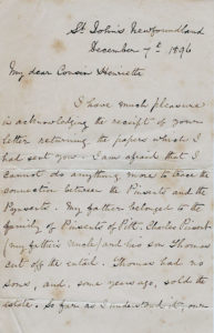 A handwritten letter to an unknown 'Cousin Henrietta'