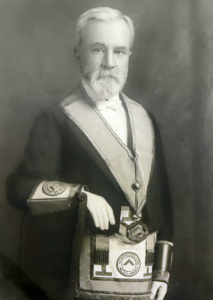 A painting of Charles Speare in his Masonic garb