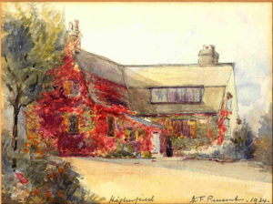 A painting of Higherfield by Janet Pinsent, 1934
