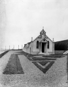 A small but beautifully decorated Catholic chapel.