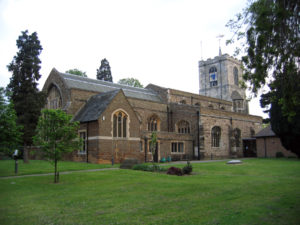 Modern photograph of an old stone church.