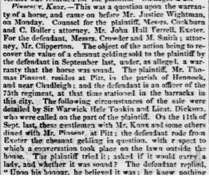 Excerpt from a newspaper describing the court case.